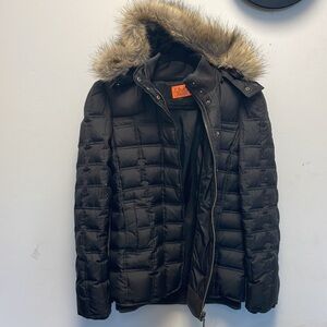 Juicy couture hooded puffer coat